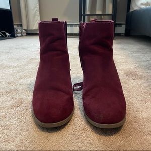 Maroon Booties